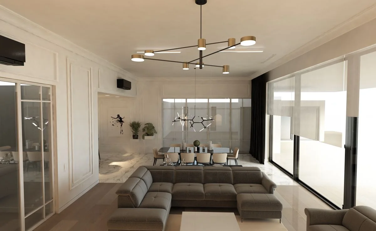 Wizualizacja wnętrza — dom 345 m², Zambrów, ujęcie 3