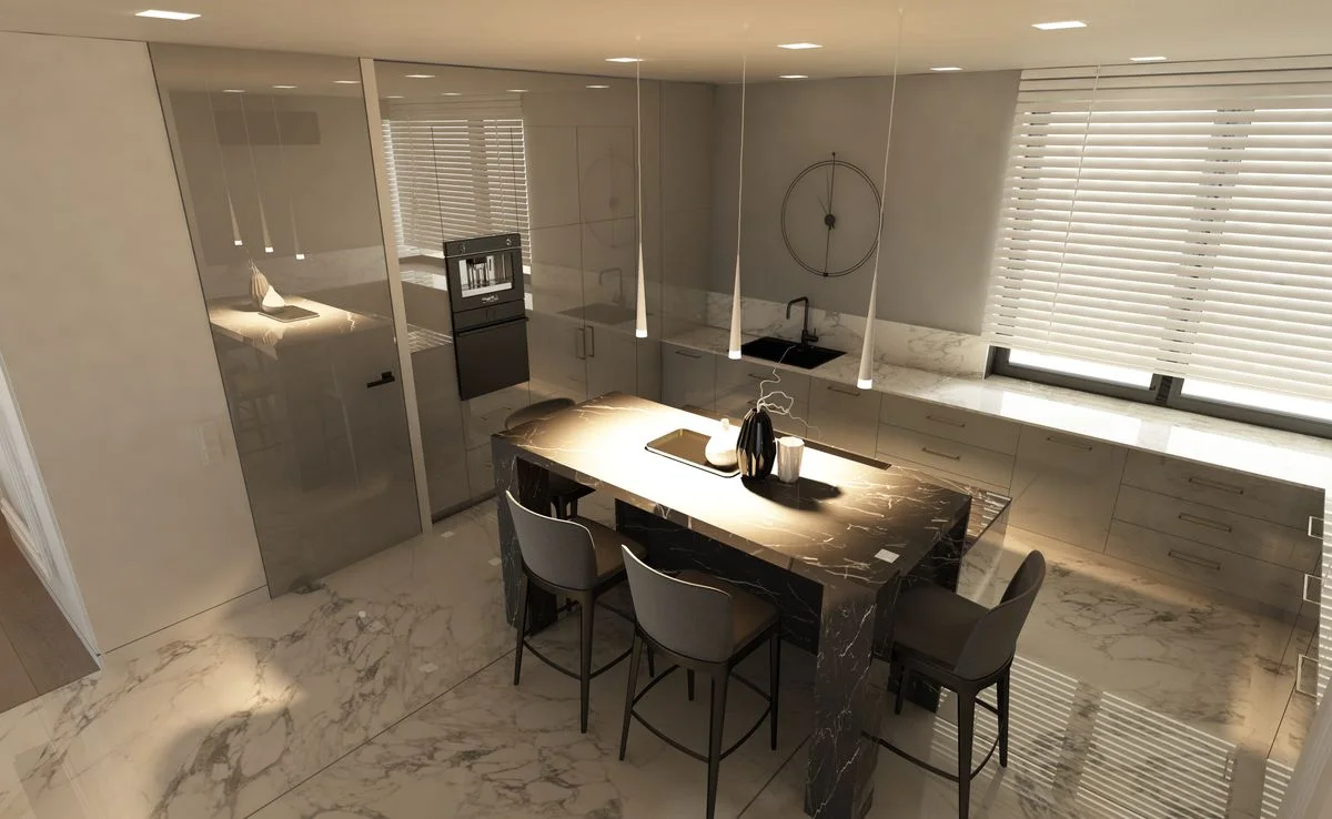 Wizualizacja wnętrza — dom 345 m², Zambrów, ujęcie 5