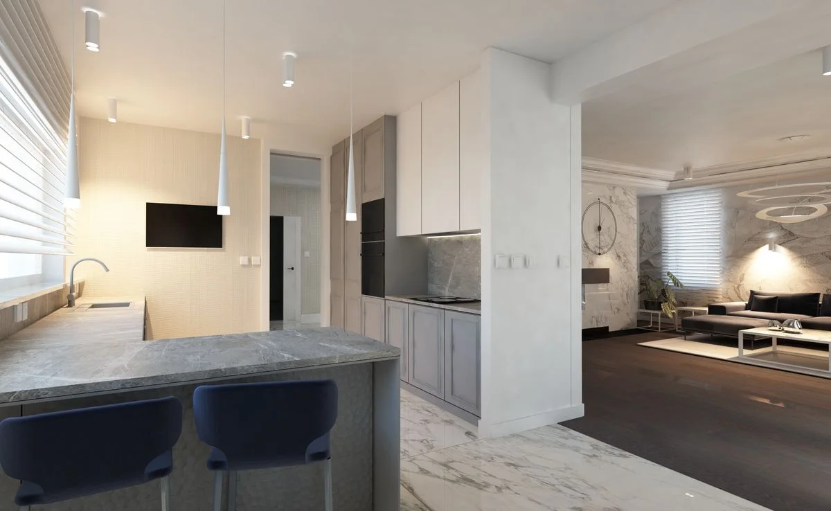 Wizualizacja wnętrza — dom parterowy 425 m², Zambrów, ujęcie 7
