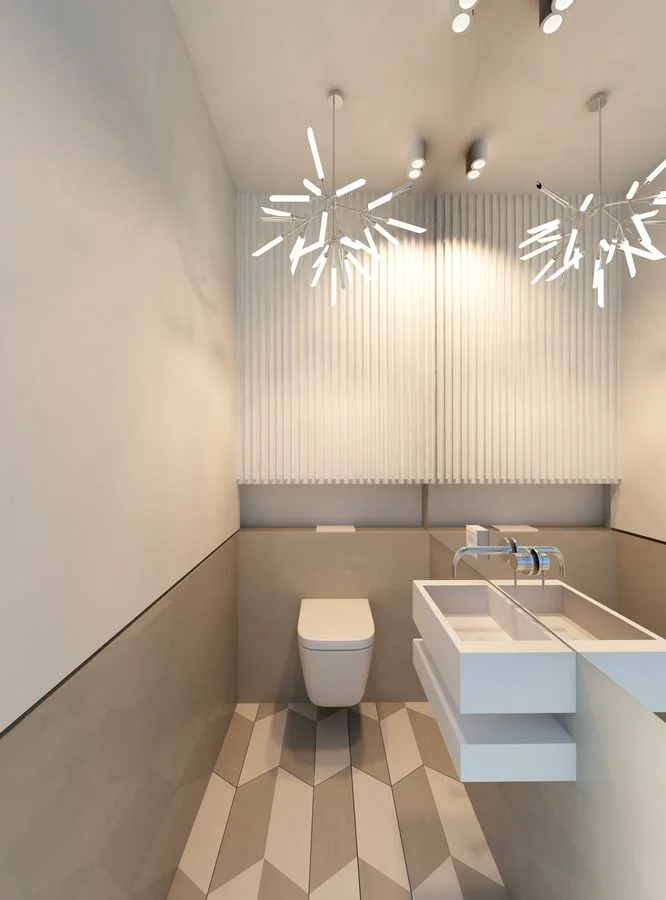 Wizualizacja wnętrza — dom parterowy 425 m², Zambrów, ujęcie 3