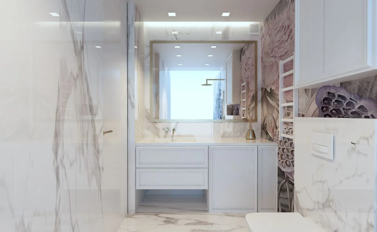 Wizualizacja wnętrza — mieszkanie 57 m², Warszawa, ujęcie 8